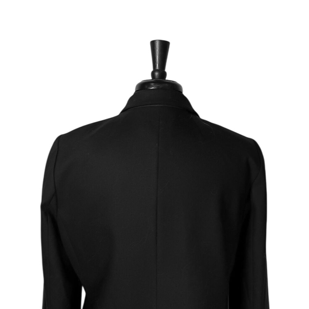 J Crew Regent Blazer Womens 12 Black Wool Stretch Twill One Button Career Jacket - Picture 8 of 10